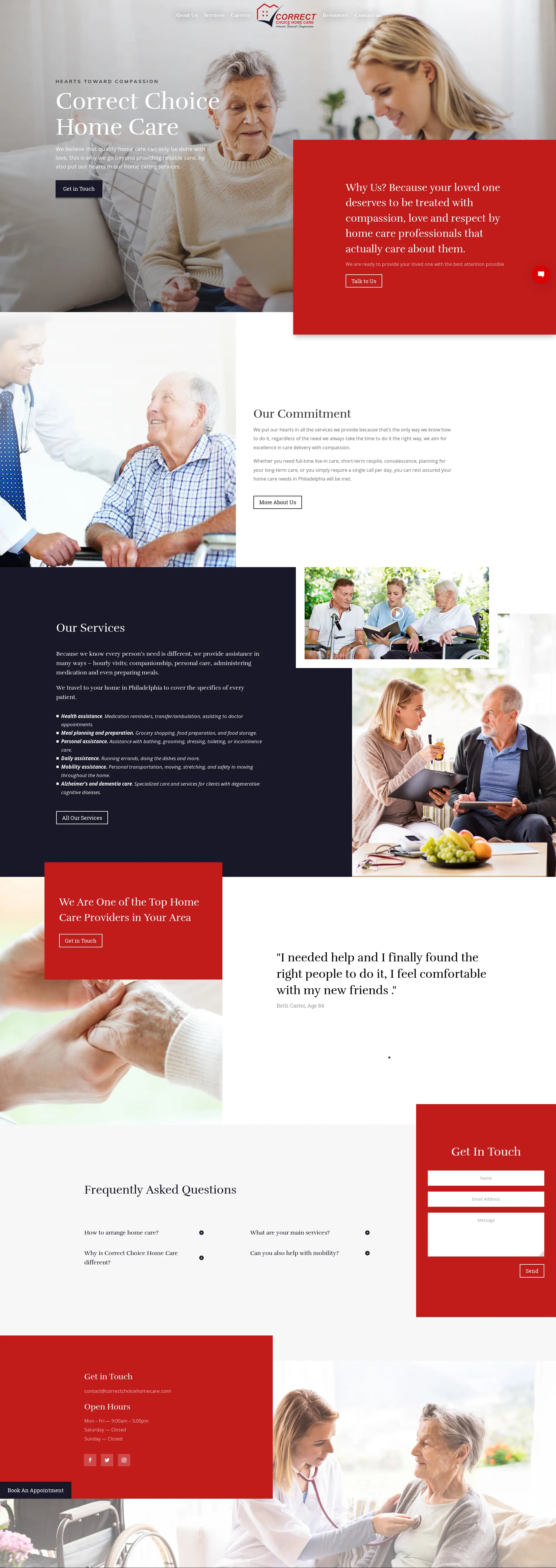 Home Care Website project — Care and clarity from the start