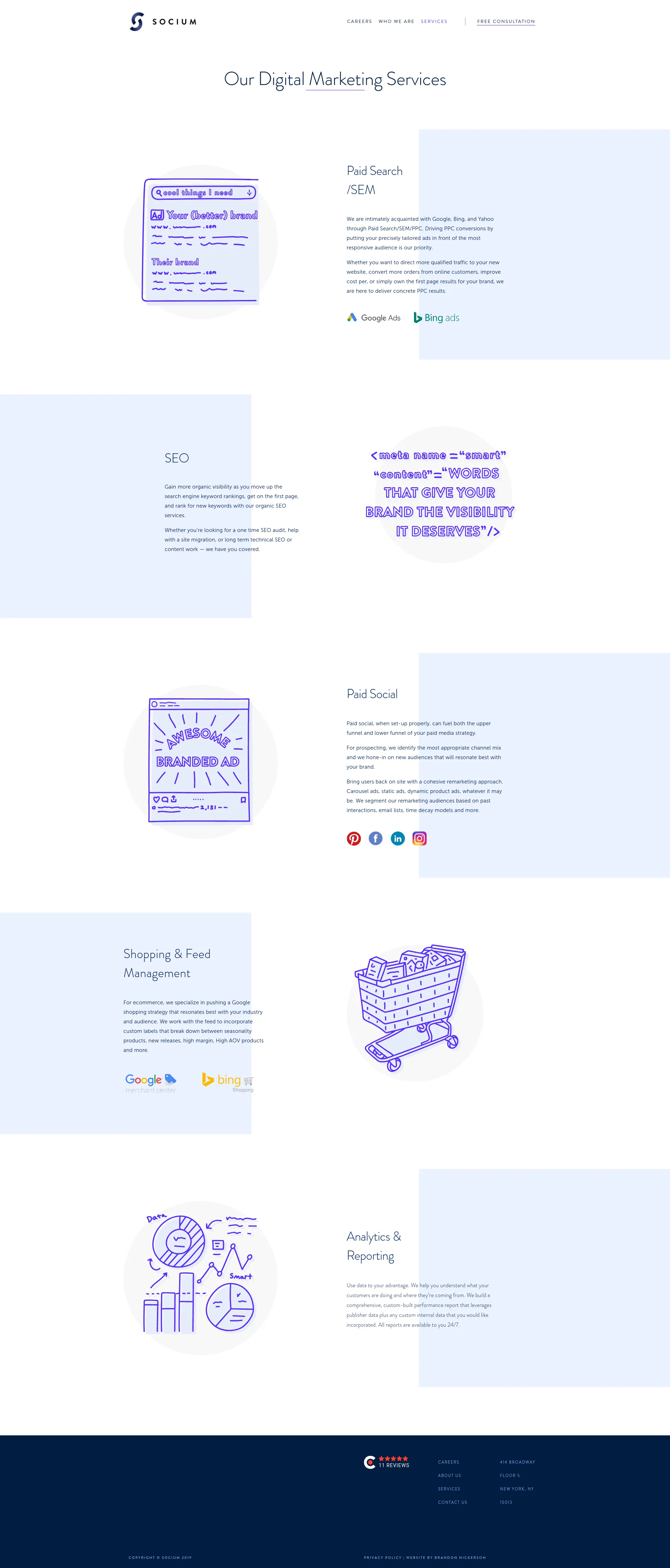 Socium Media project — Services with a clear rhythm